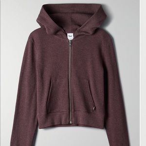 Aritzia thermal zip hoodie